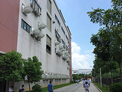 精密五金電子廠廣東長(zhǎng)盈環(huán)保空調(diào)安裝案例