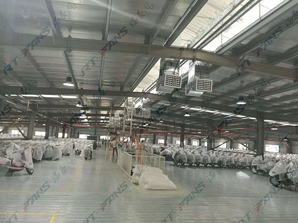 摩托車、電動車廠降溫方案